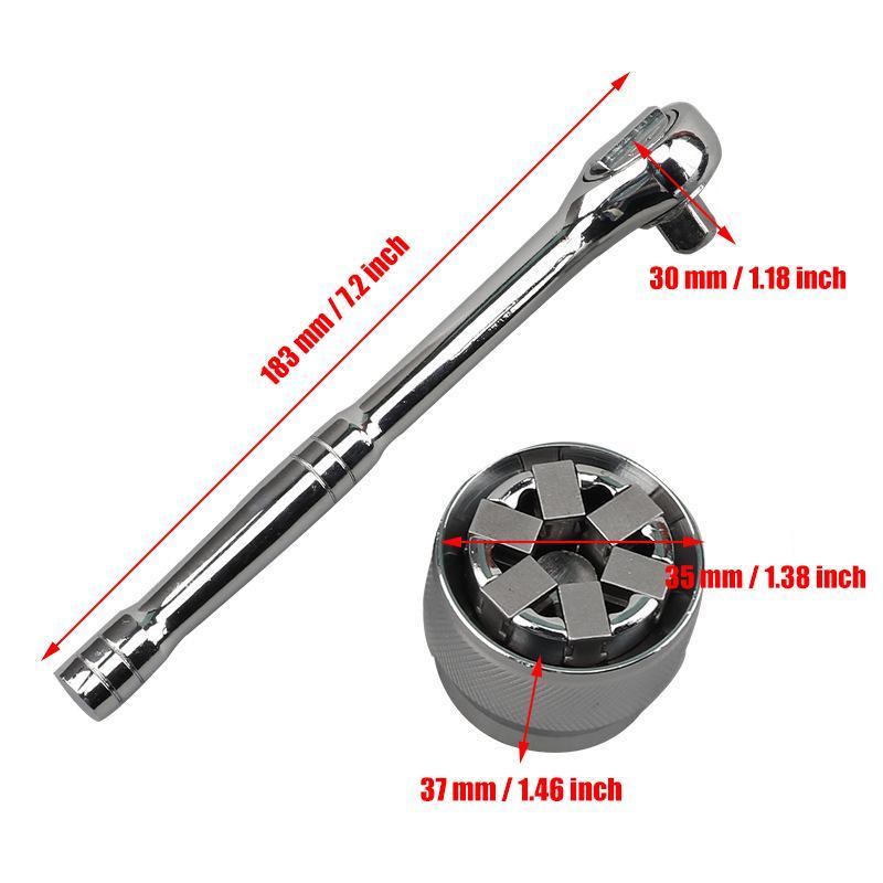 Universal adjustable magic nut socket key