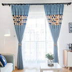 Curtain tiebacks with magnetic curtain clasp