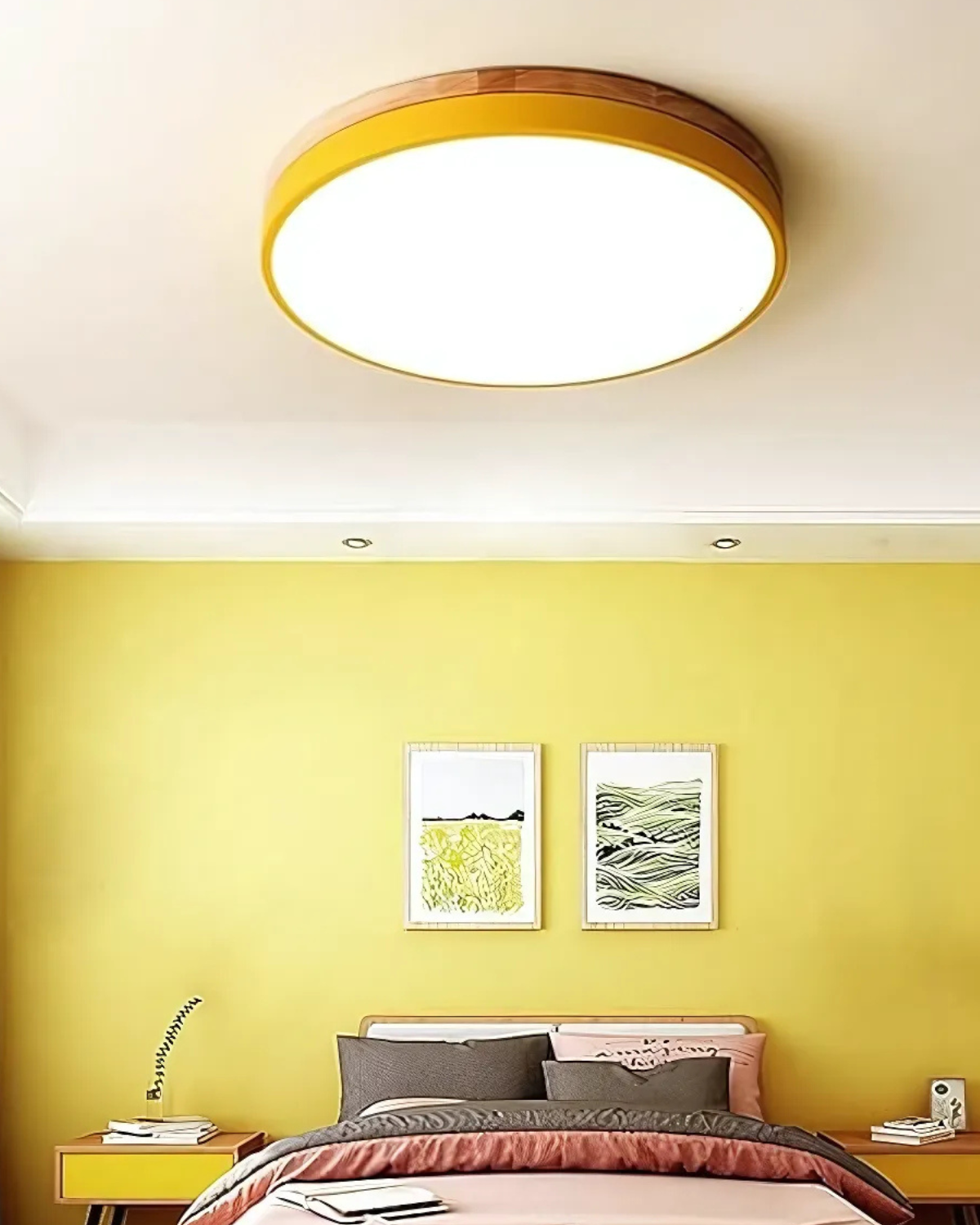 Modern Ceiling Lamp with Nature-Inspired Shape