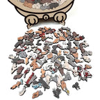 135-Piece Wooden Cat Puzzle