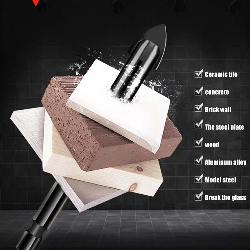 Efficient universal drilling tool (4 pieces)