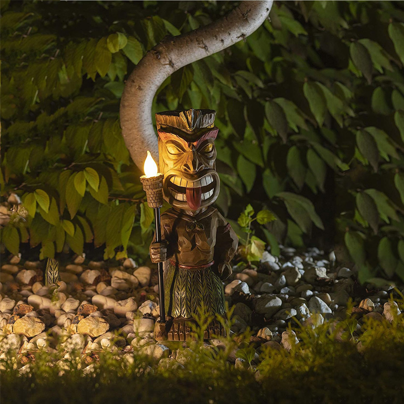 Solar-powered outdoor decoration