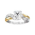 Creative Parent-Child Bear Ring