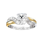 Creative Parent-Child Bear Ring