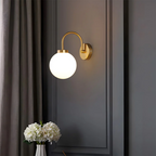 Wall lamp with Glass Sphere