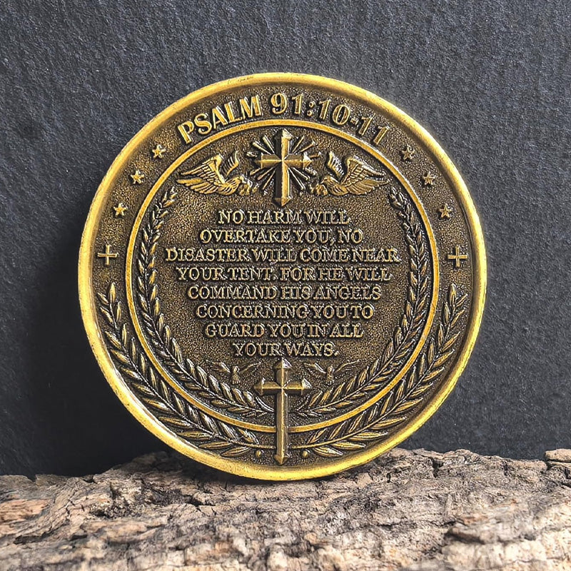 The Archangel Michael watches over us Challenge Coin