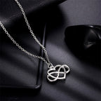 Love Bow Non-biological Sister Necklace Best Friend Necklace