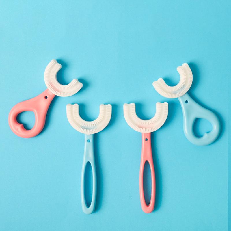 U-shaped toothbrush for children