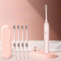 SonicPure Rechargeable Toothbrush – Whisper-Quiet, Powerful & Including 8 Brush Heads