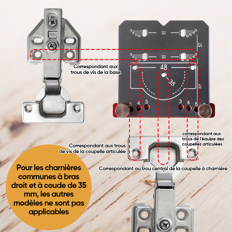 35 mm Hinge Hole Finder