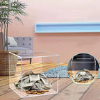 Unopenable transparent acrylic piggy bank