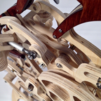 Wood artificial hummingbird sculpture