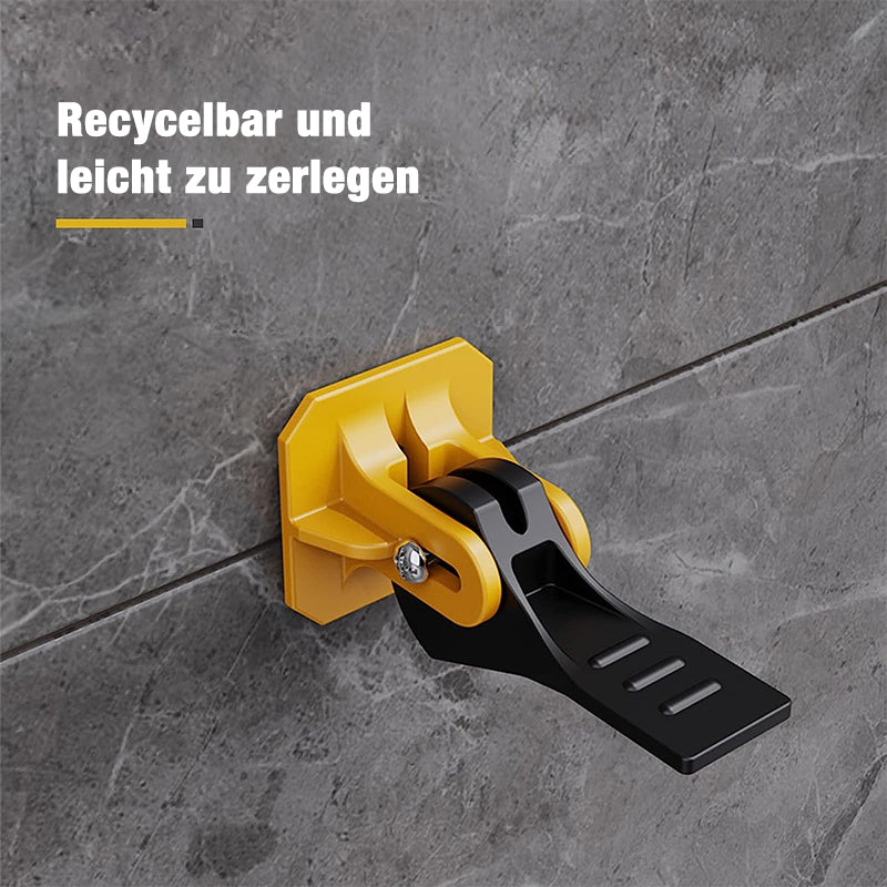 Quick leveling machine for tiles