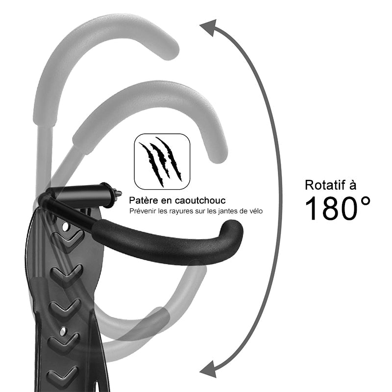 Support for bike carrier adjustable wall mounting