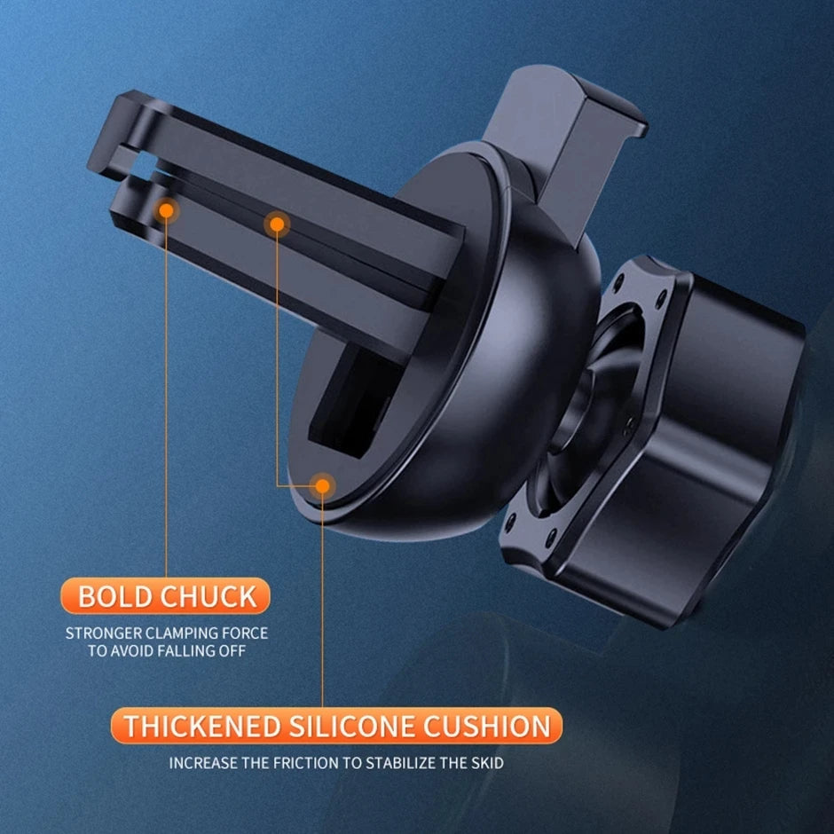 2-in-1 Wireless Car Charger & Phone Holder Automatic Clamping - Fast Charging Secure Universal Compatibility Adjustable & Practical
