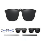 New polarized clip-on folding sunglasses
