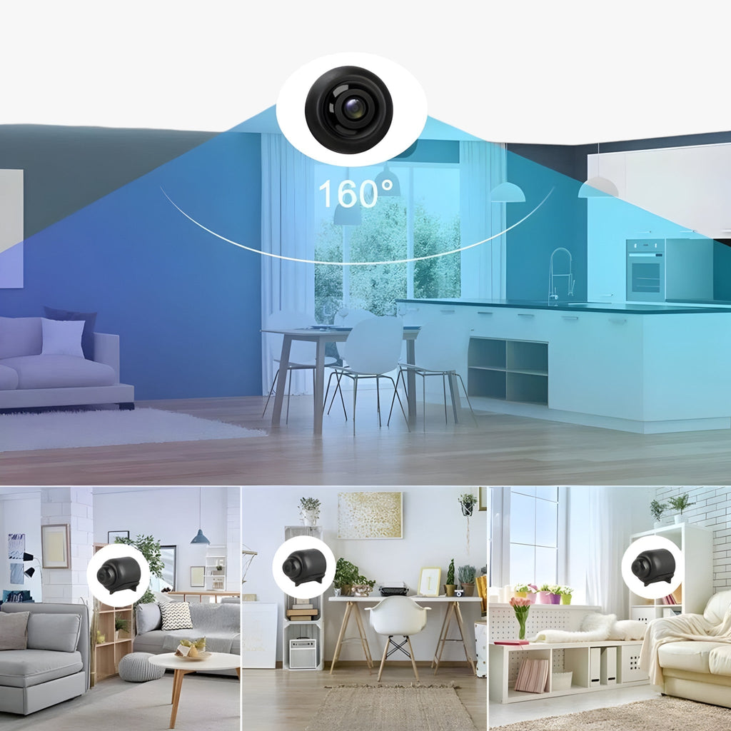 Uniko HD Mini Security Camera – Wireless 1080P Monitoring with Night Vision & Motion Detection