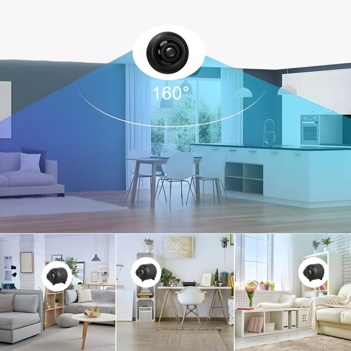 Uniko HD Mini Security Camera – Wireless 1080P Monitoring with Night Vision & Motion Detection