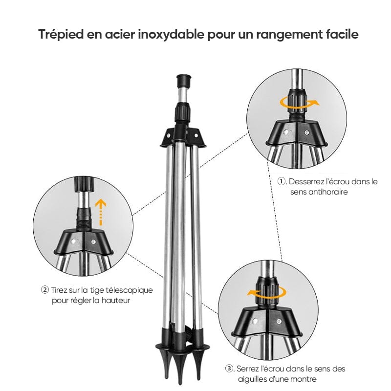 Tripod rotation compensation