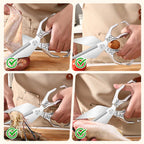 Multi-functional heavy-duty kitchen scissors