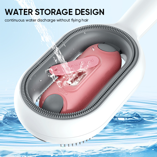 Hair removal comb with water tank