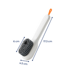 Built-in Soap Dispenser – Soft Non-Scratch Bristles – Quick Shoe Cleaning – Protects Delicate Materials