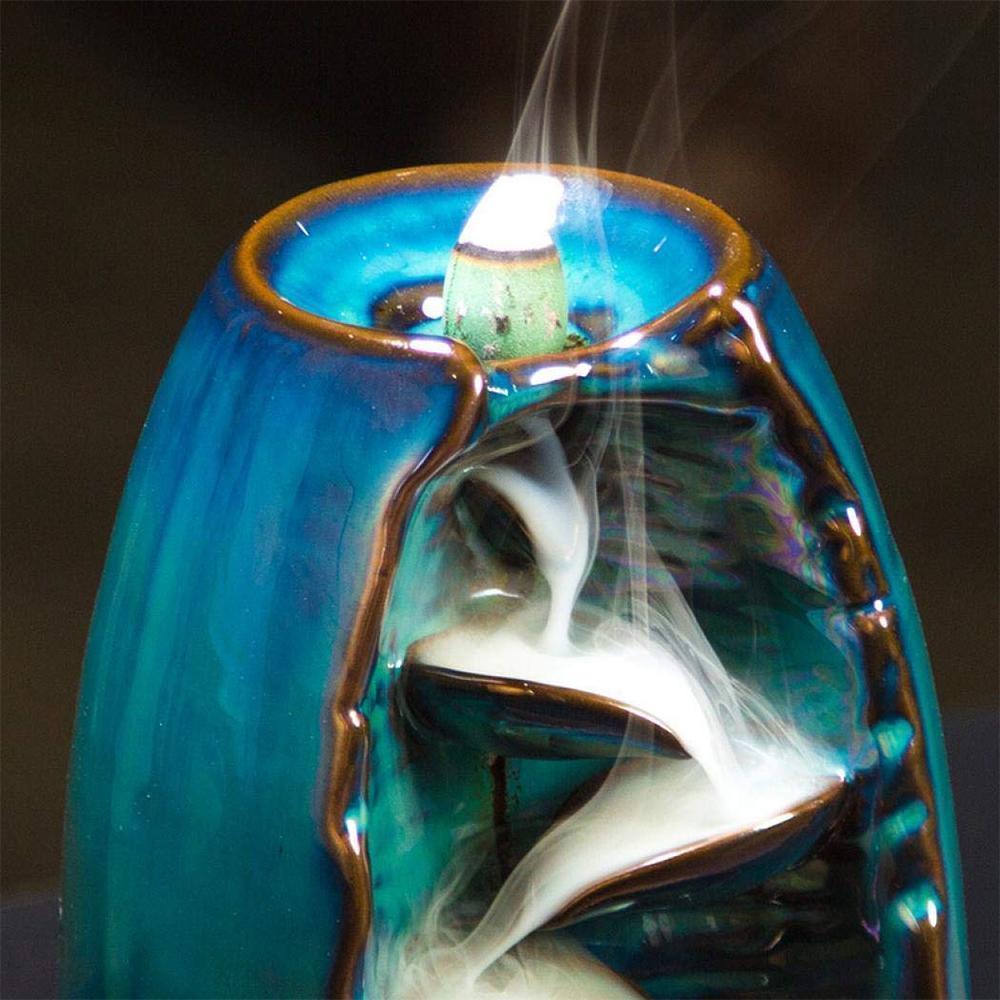 ZenFlow - Handcrafted incense holder with fascinating waterfall incense effect