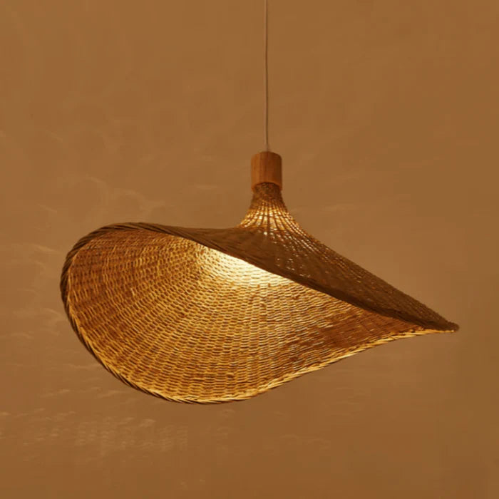 Rattan Hanging Lamp - RusticWeave