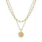 Golden Initial Necklaces for Women