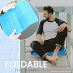 Foldable seating mat for outdoor use