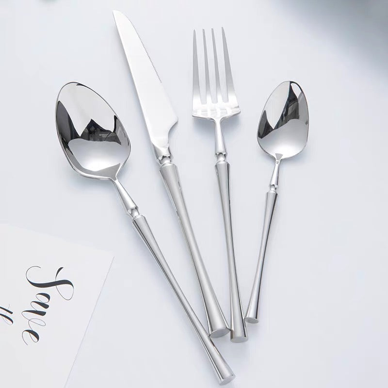 Classic Stainless Steel Set with Elegant Handles