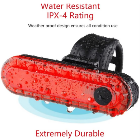 USB Rechargeable Rear Bike Tail Light – Ultra-Bright Red LED Cycle Safety Light