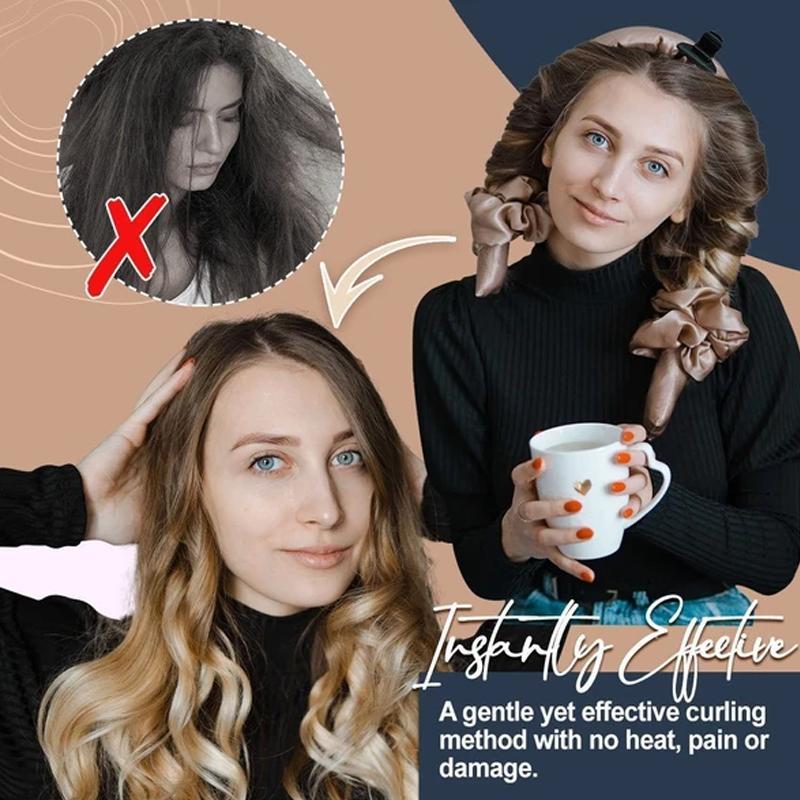 Heat-Free Hair Straightening Wrap Set