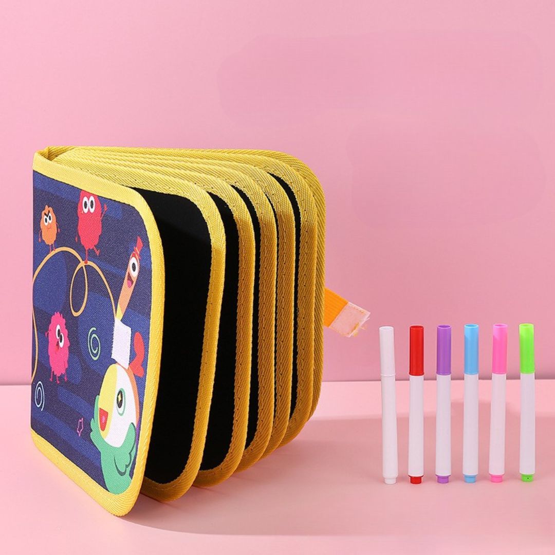 Portable Reusable Coloring Book for Kids
