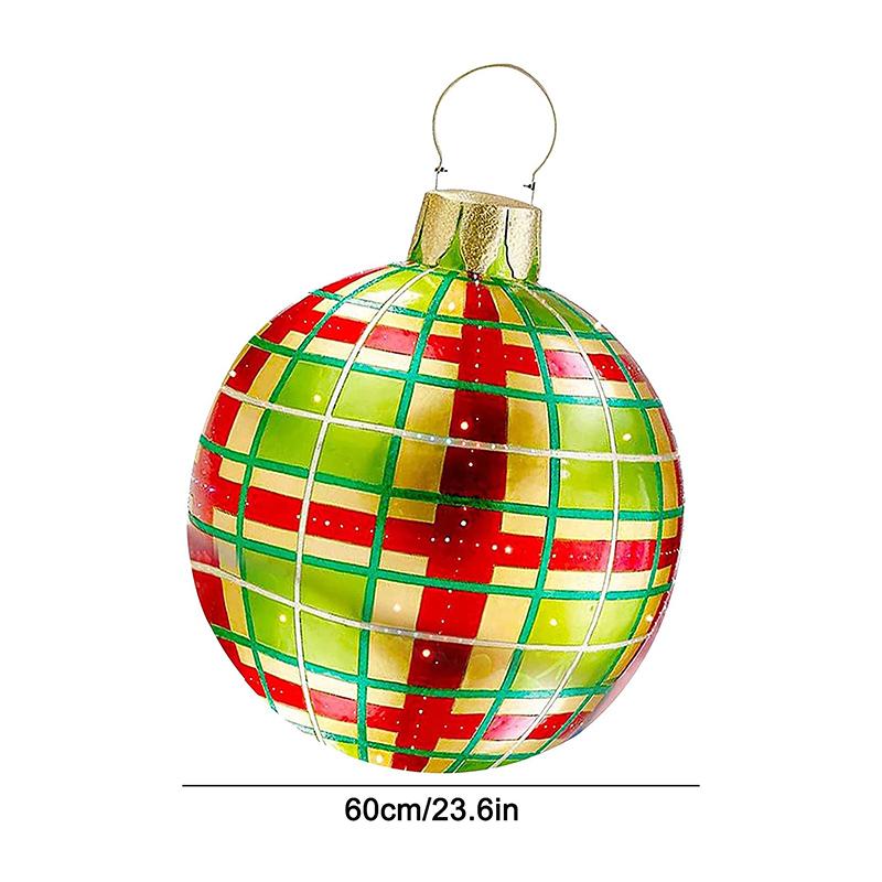 Inflatable Christmas decoration ball for outdoor use