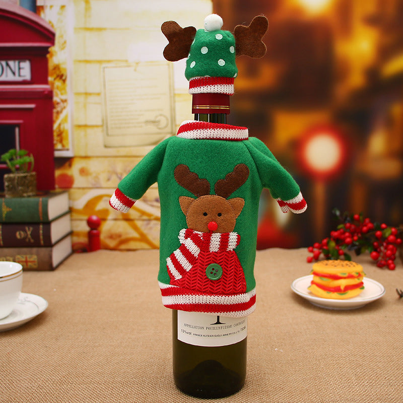 Santa Claus Beer Bottle Cover