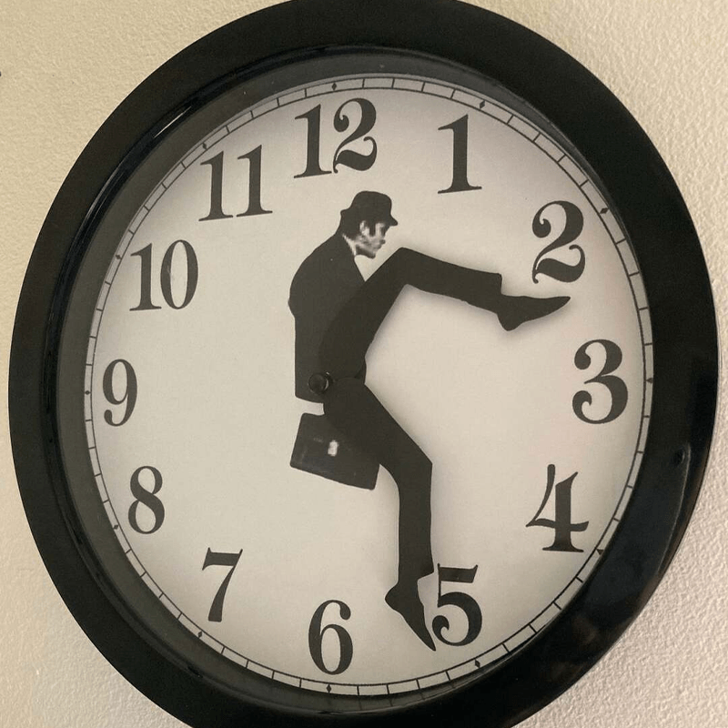 Ministry of Stupid Walks Clock