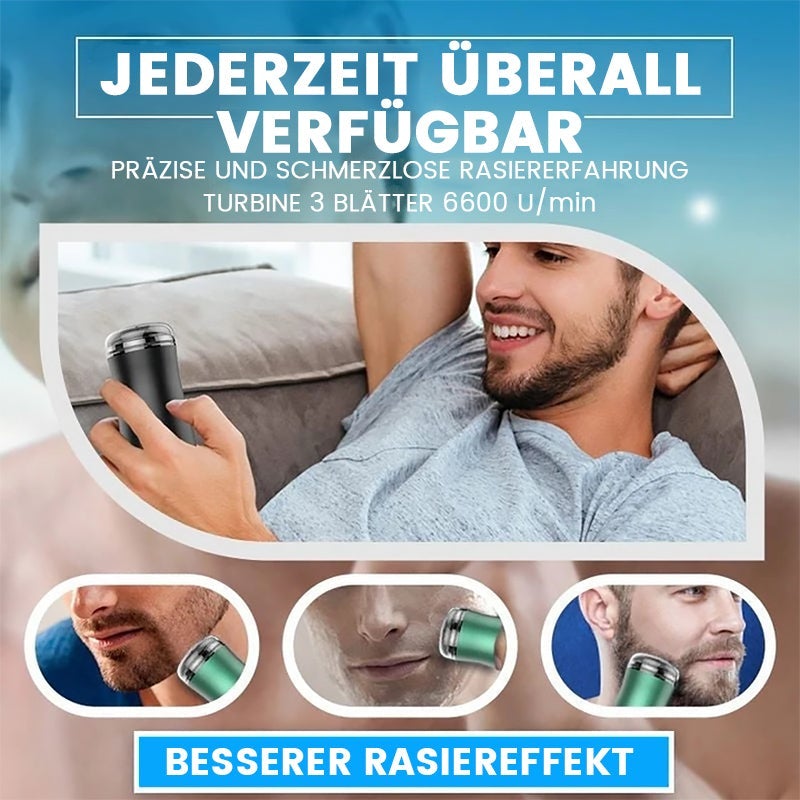 Washable electric shaver in pocket format
