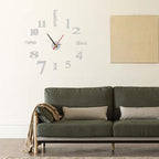 Modern DIY non-punch wall clock