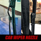 Four-hole car wiper nozzle