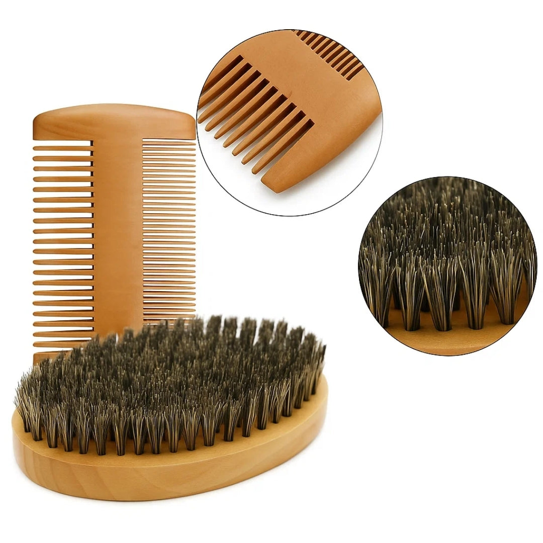 Easy Lather & Frizz Control – Soft Bristles – Skin-Friendly Grooming – Perfect Daily Beard Care for Men