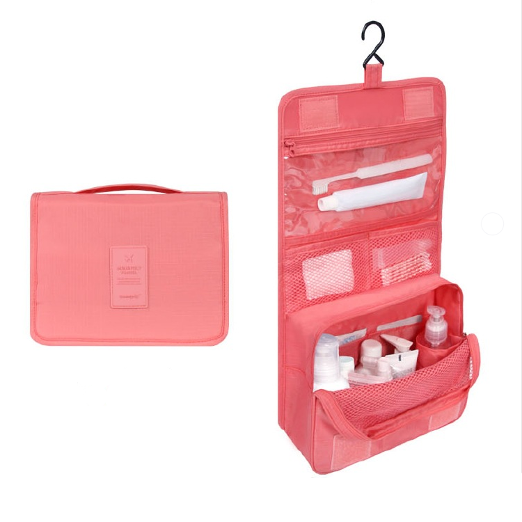 TravelEase – Water-repellent cosmetic bag with hook and compartments | Travel toiletry bag