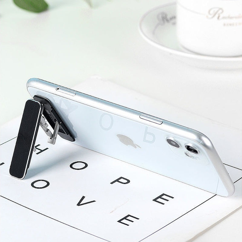 Portable foldable phone holder