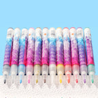 12-color ultra-thin curved nail pencil