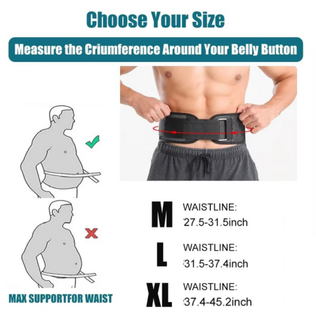 Weightlifting Belt for Strength Training Powerlifting and Squats Back Support