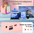Mini Karaoke machine for children with wireless microphones