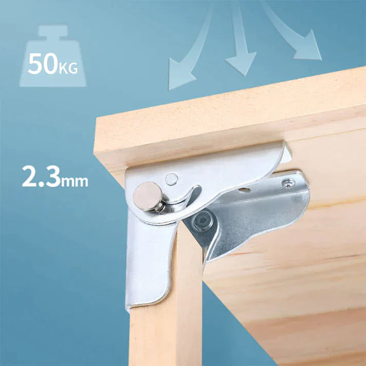 90 degrees self-locking hinge