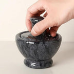 Marble Mortar & Pestel Spices Grinder