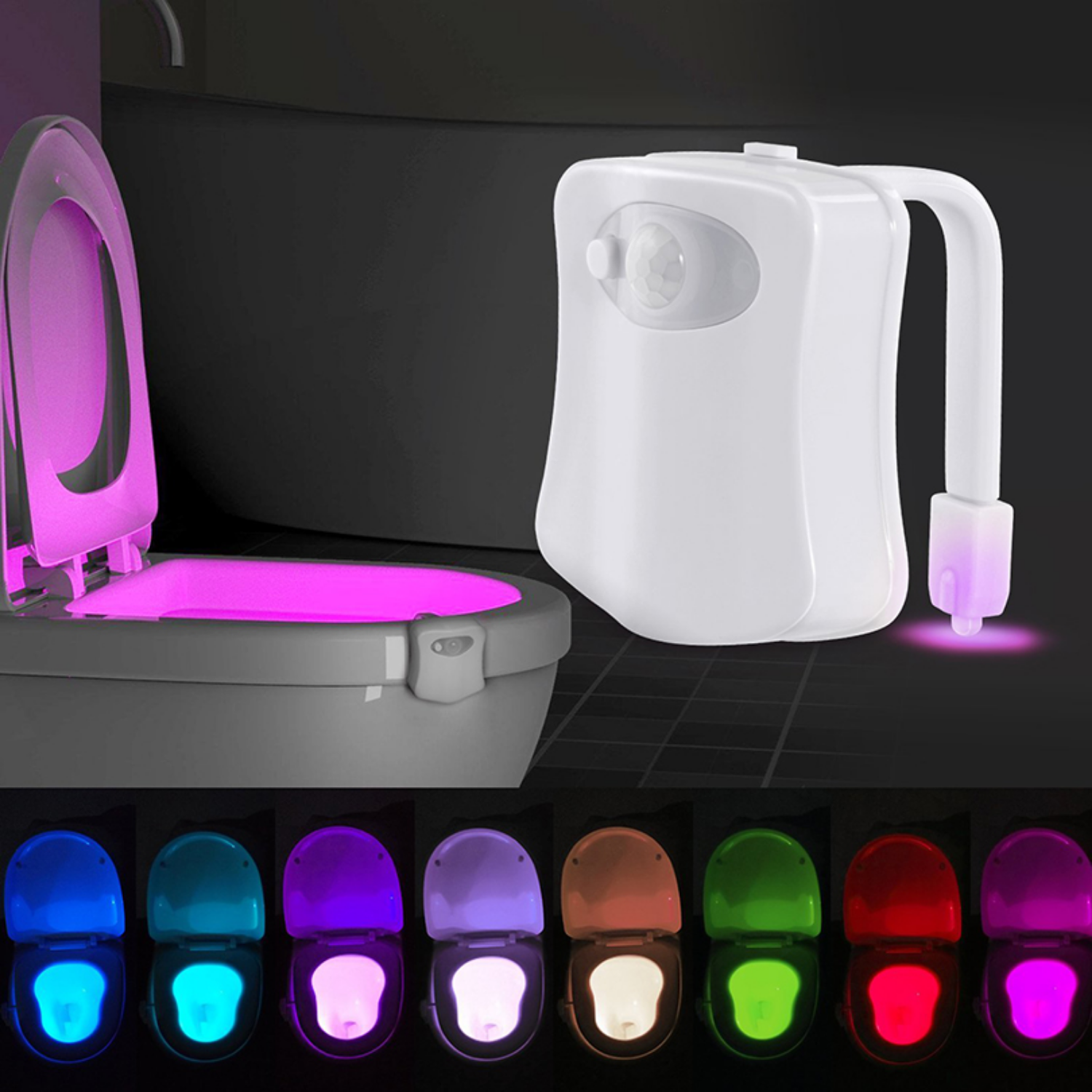 See Where You Pee | LED Toilet Lighting with Motion Sensor