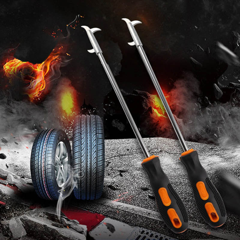 Tire cleaning hook